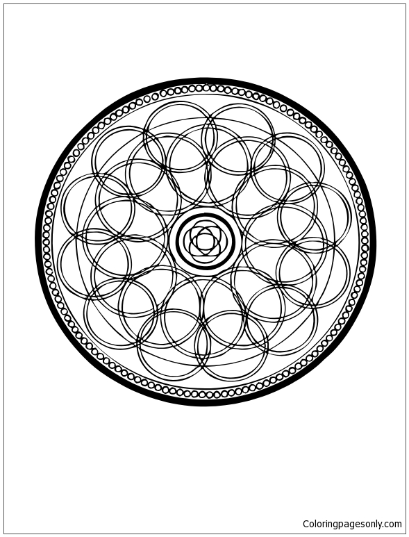 Circle Mandala Coloring Page Free Printable Coloring Pages