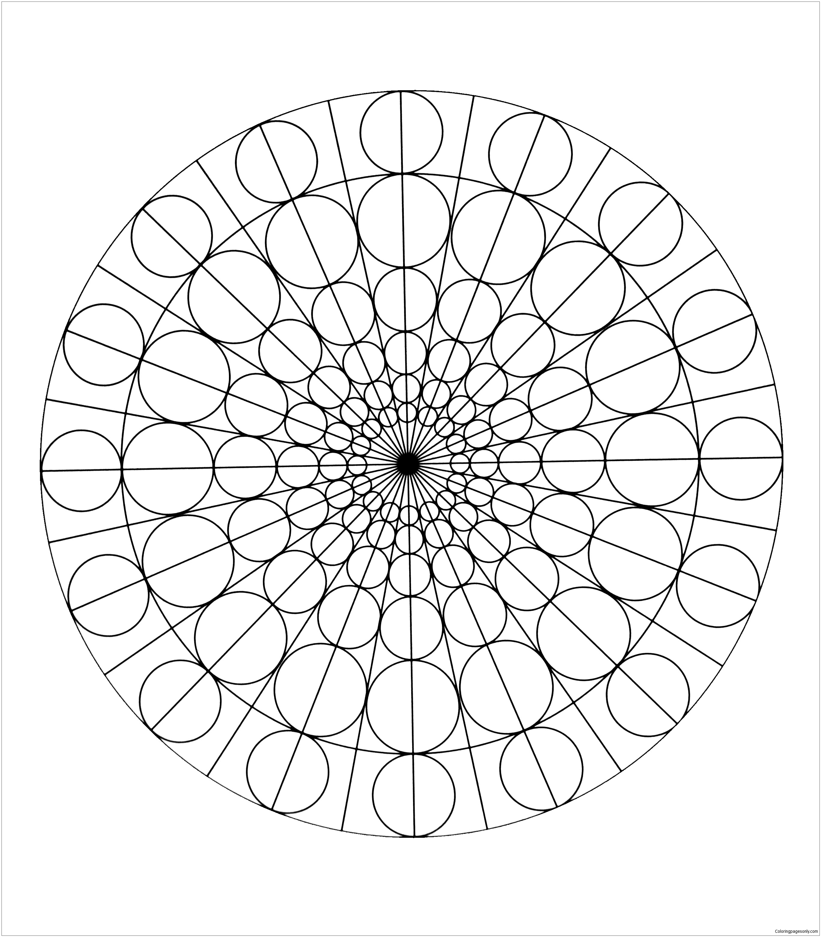 Mandala de cercles et de formes rondes de Mandala