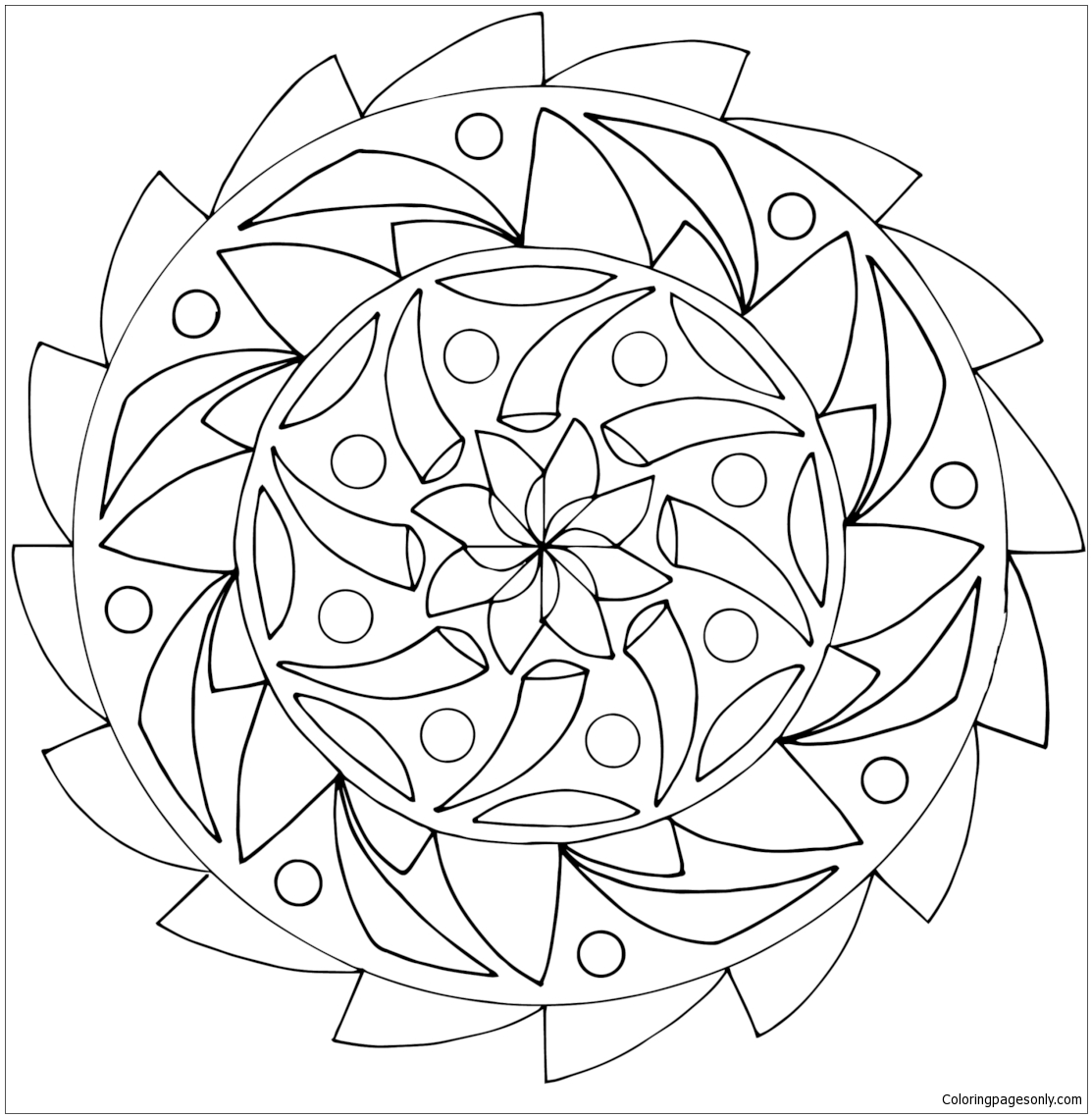 Kreissägen-Mandala von Mandala