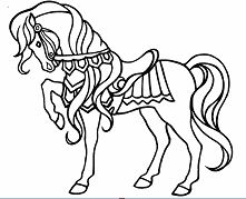 Circus Horse Coloring Page