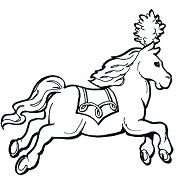 Circus Horses Coloring Pages