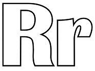 Classic Alphabet R Coloring Page