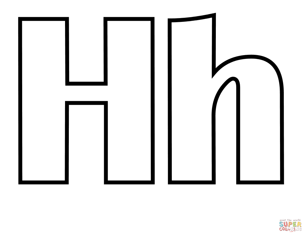 Klassischer Buchstabe H aus Buchstabe H