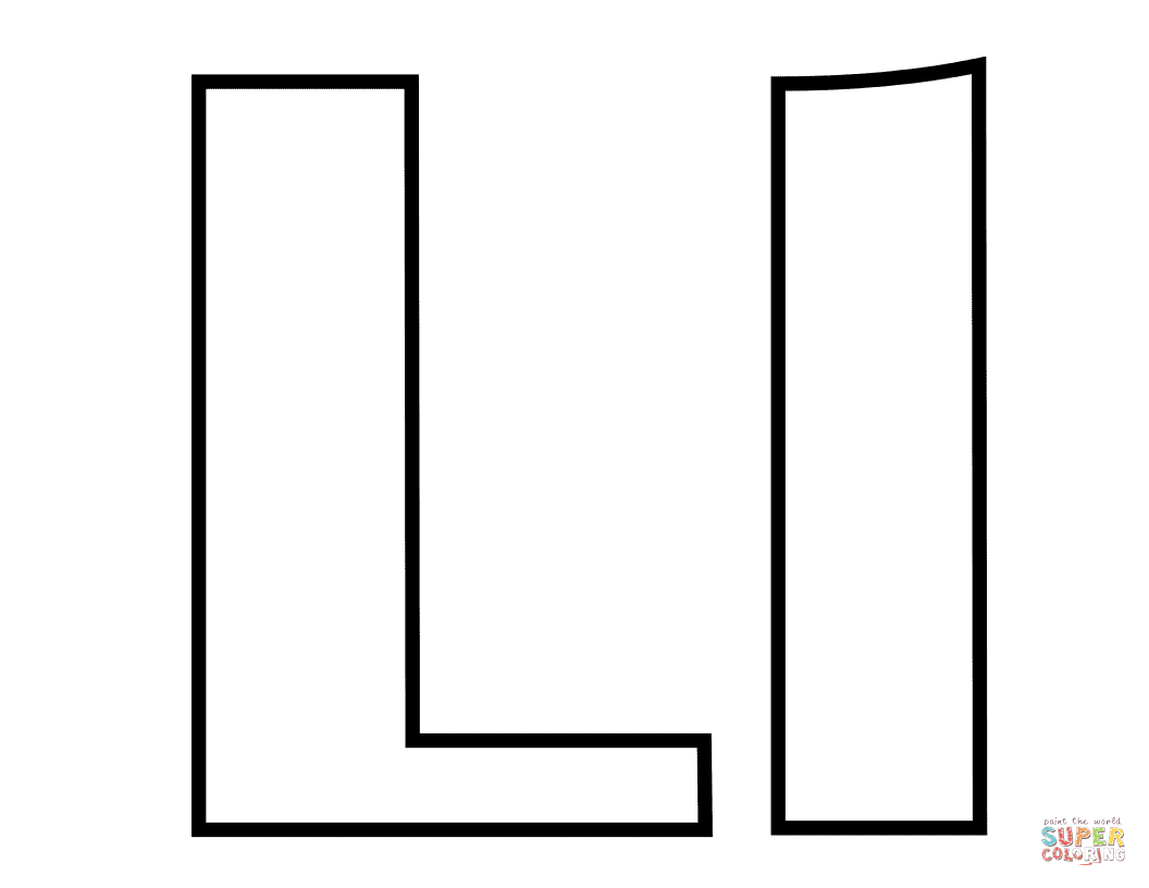 Klassieke letter L van letter L