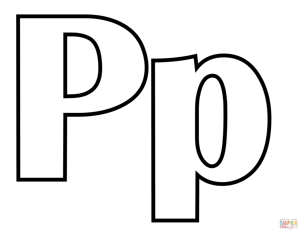 字母 P 中的经典字母 P