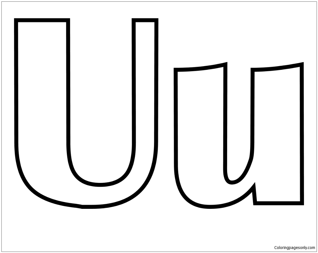 Классическая буква U из буквы U