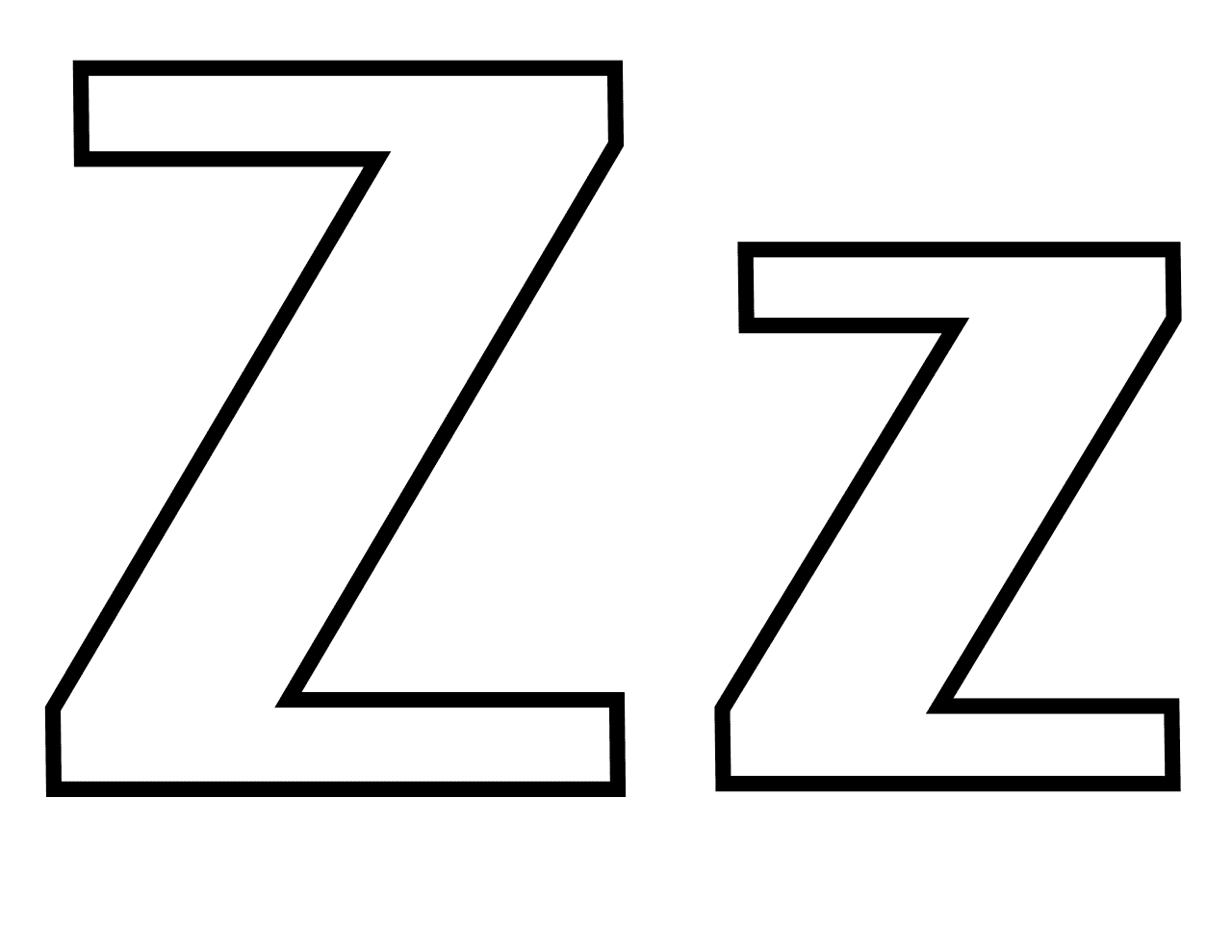 Classic Letter Z Coloring Pages Letter Z Coloring Pages Coloring Pages For Kids And Adults