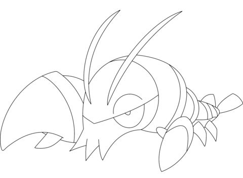 Clauncher Pokemon Coloring Pages