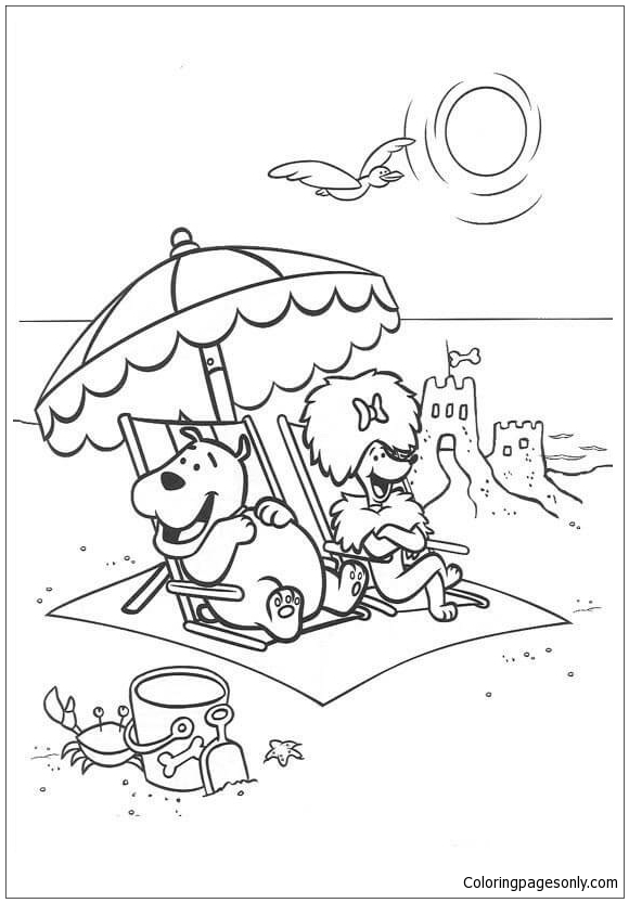 Cleo And Friends At The Beach Coloring Pages
