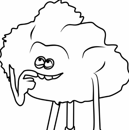 Cloud Guy From Trolls Coloring Page
