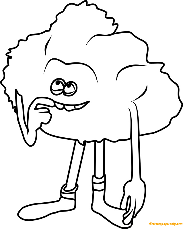Cloud Guy From Trolls Coloring Pages