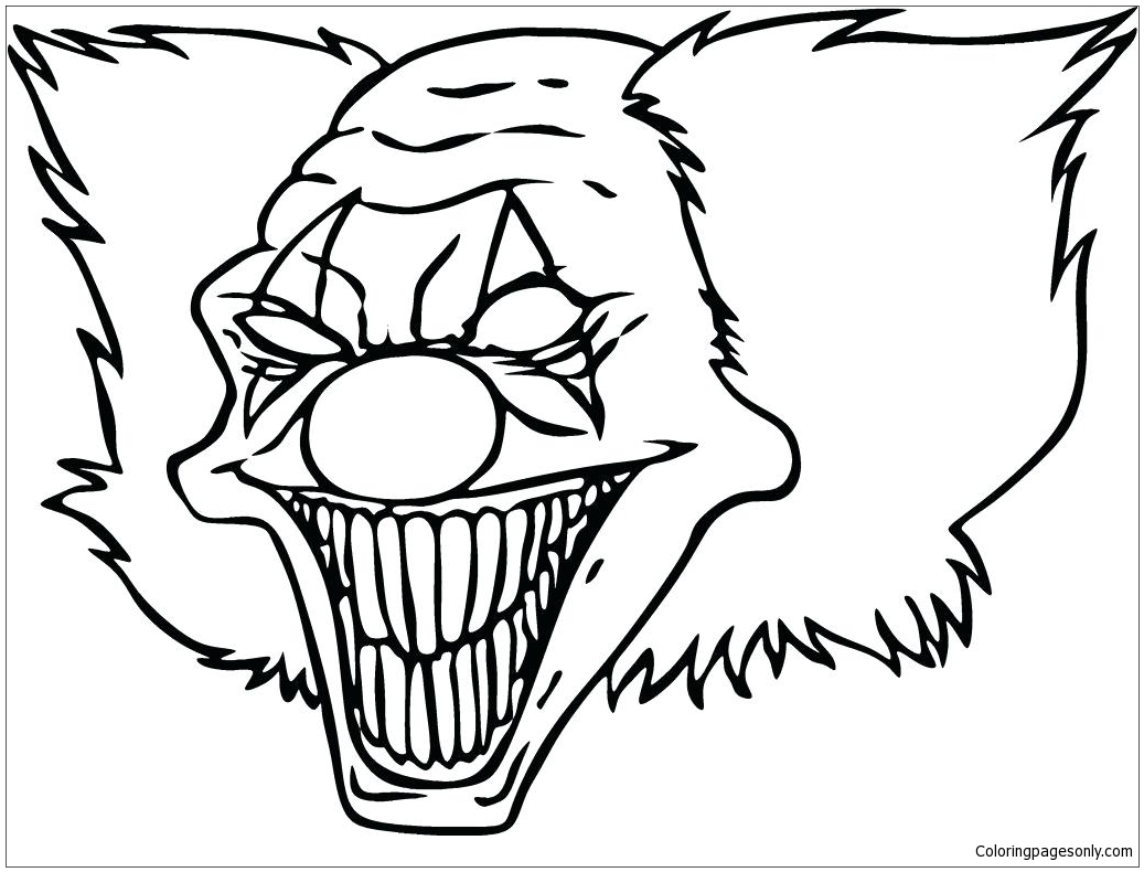 Clown Funny Coloring Pages - Funny Coloring Pages - Coloring Pages For