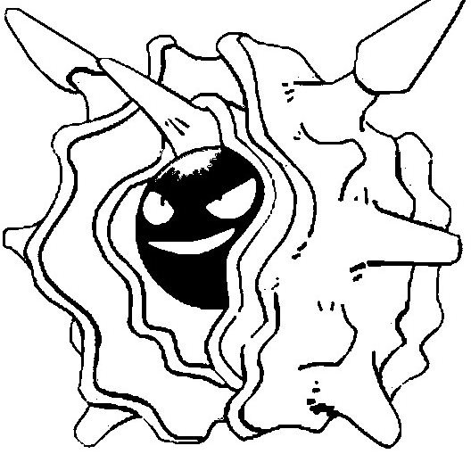 Cloyster Pokemon Coloring Page