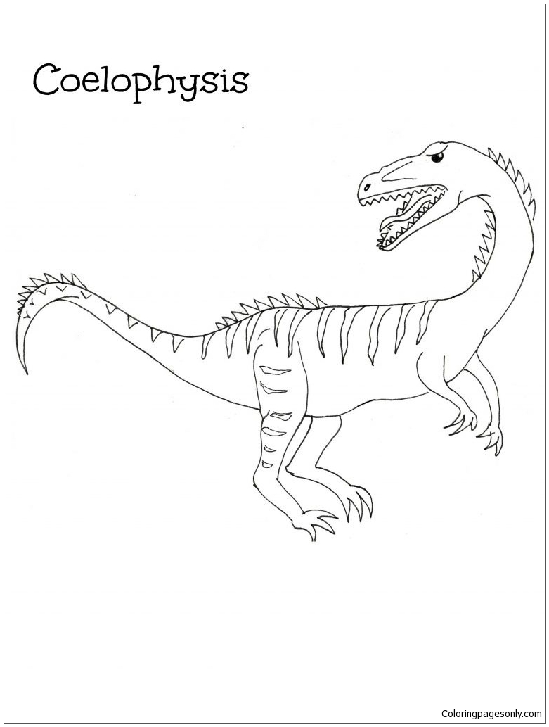 Coelophysis Dinosaurs Coloring Pages Free Printable Coloring Pages ...
