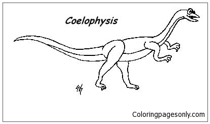 Coelophysis Dinosaurs 2 Coloring Pages