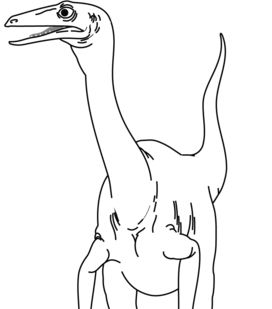 Coelurus Dinosaurs Coloring Page