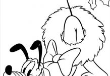 Christmas Wreath Pluto Coloring Page