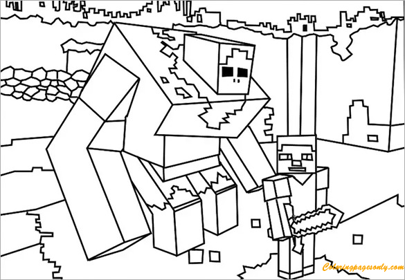 minecraft coloring pages free pdf