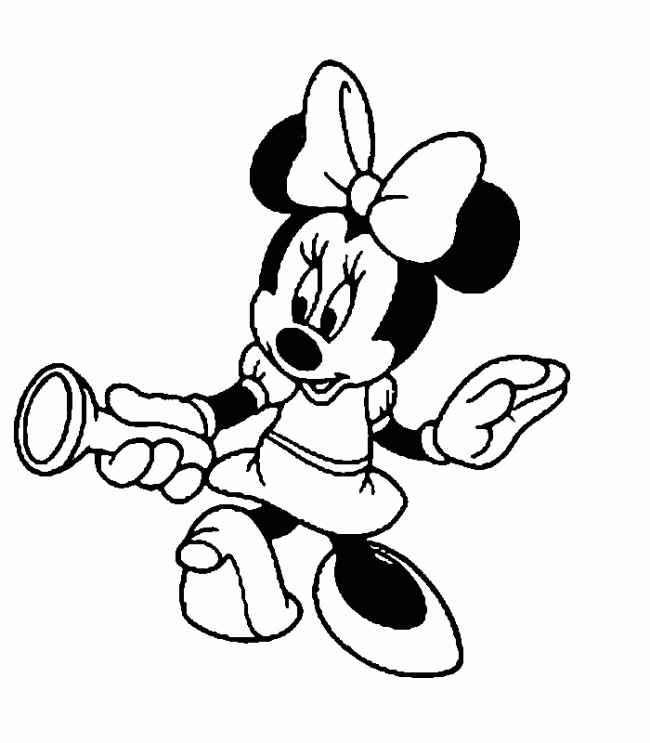 Minnie Mouse usa la linterna de Minnie Mouse