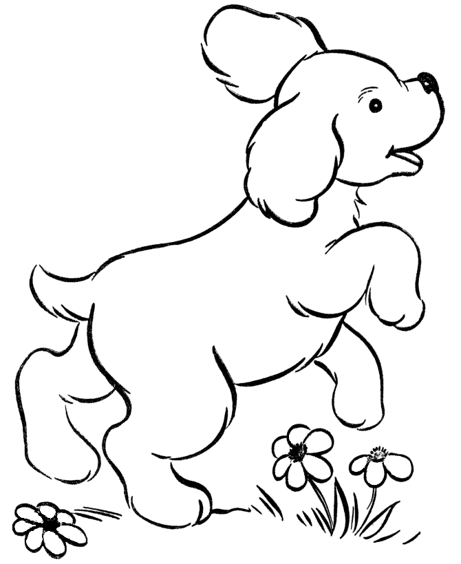Dog  Free dog for kids Coloring Page