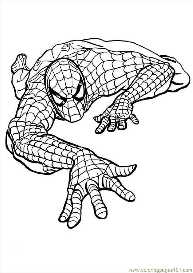 Printable Spiderman Cartoons 01 Coloring Pages