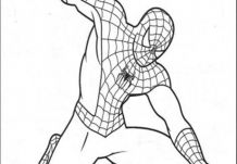 Spiderman Make His Own String Coloring Pages