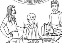 Happy Birthday Peter Parker Coloring Page