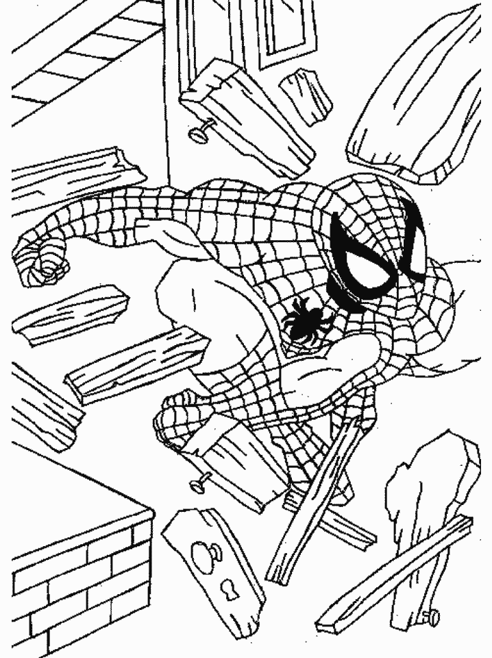 Spiderman coloring book  for kids, Coloring Page