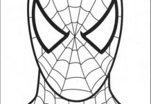 Spiderman coloring paper  for kids, Coloring Page
