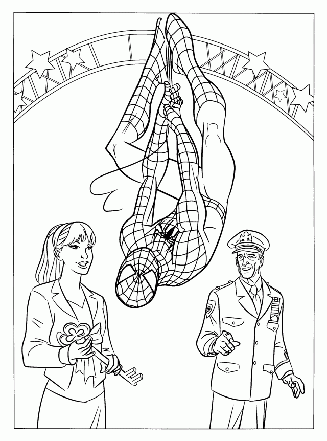 Spiderman Spiderman Cartoon Coloring Pages