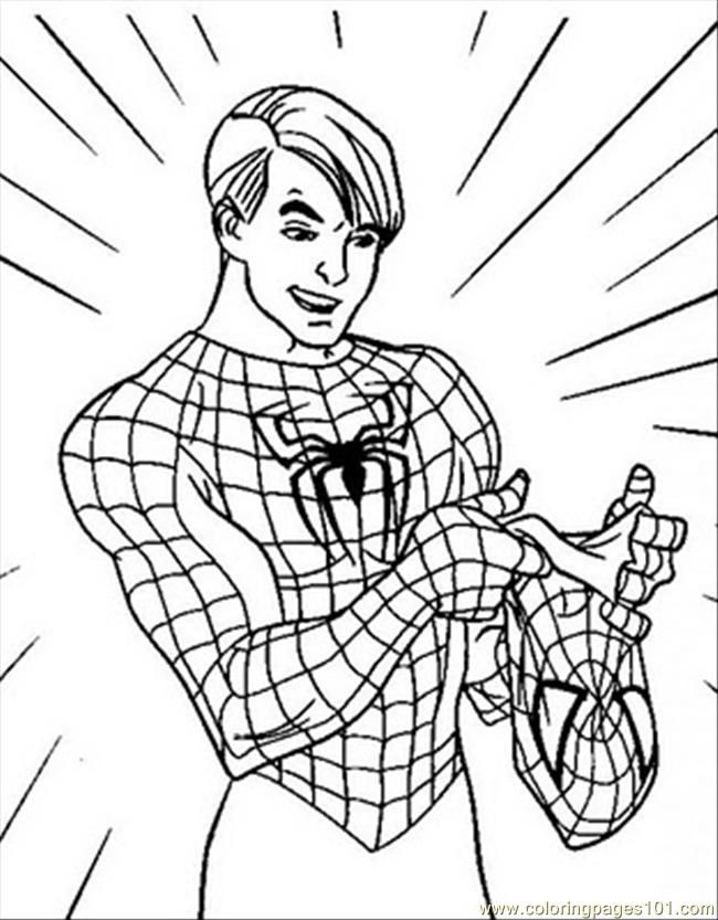Spiderman Coloring Cartoon Coloring Pages