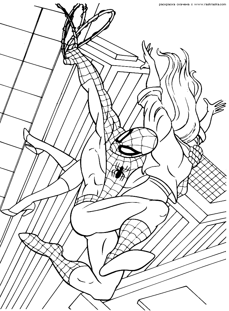 Человек-паук 9. Человек-паук. Детские раскраски из фильма «Человек-паук: Домой нет пути»