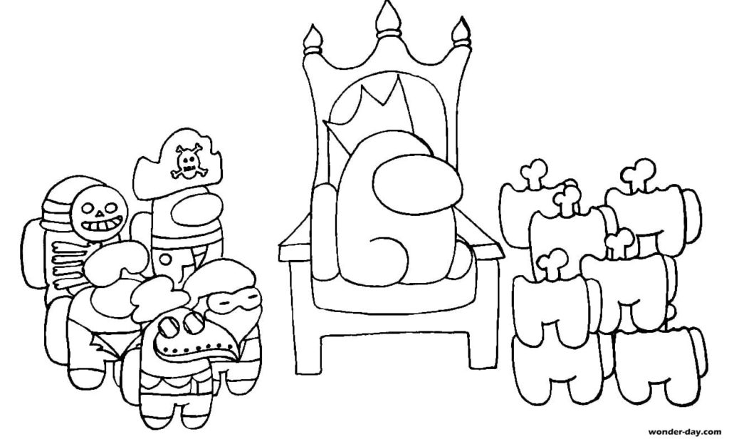 King On The Throne Coloring Pages