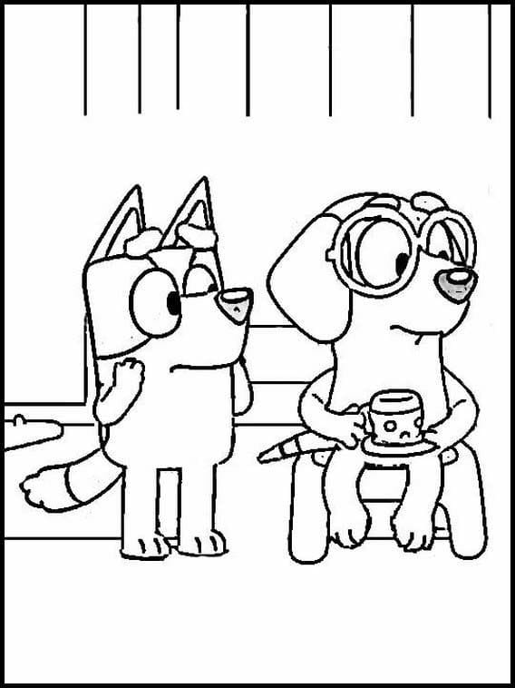 Free Bluey Printable Coloring Pages