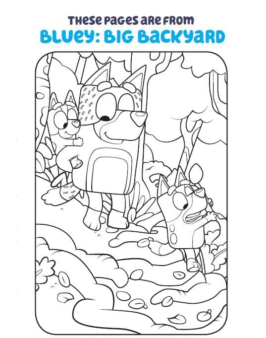 Bluey Car Coloring Pages - Bluey Coloring Pages - Coloring Pages For