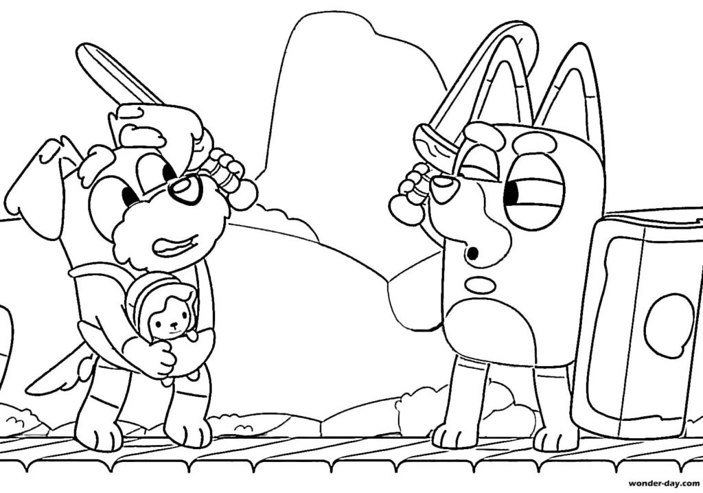 Knight dogs Coloring Page