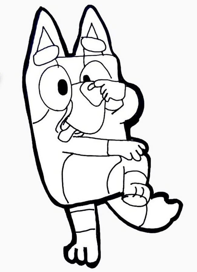 Bluey is played Coloring Page