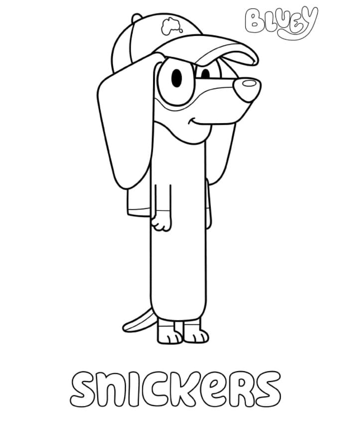 Snickers Coloring Page
