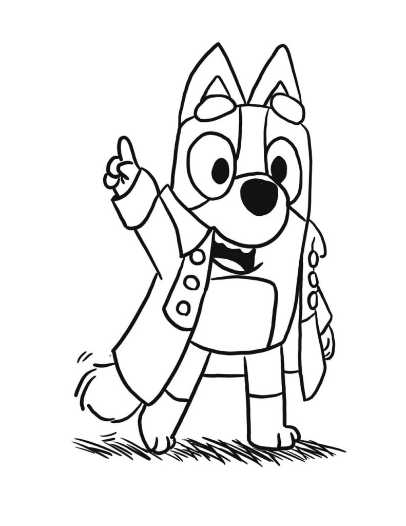 Bluey image Coloring Page