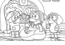 Doctor Bluey Coloring Page