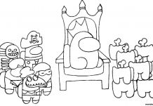 King on the throne Coloring Page
