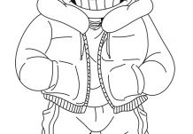 Evil Sans – Free Printable for Kids Coloring Page