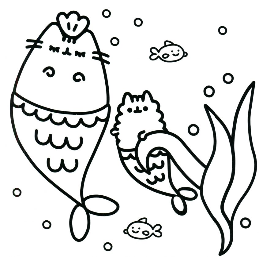 Top Pusheen Coloring Book The Cat Printable Coloring Pages