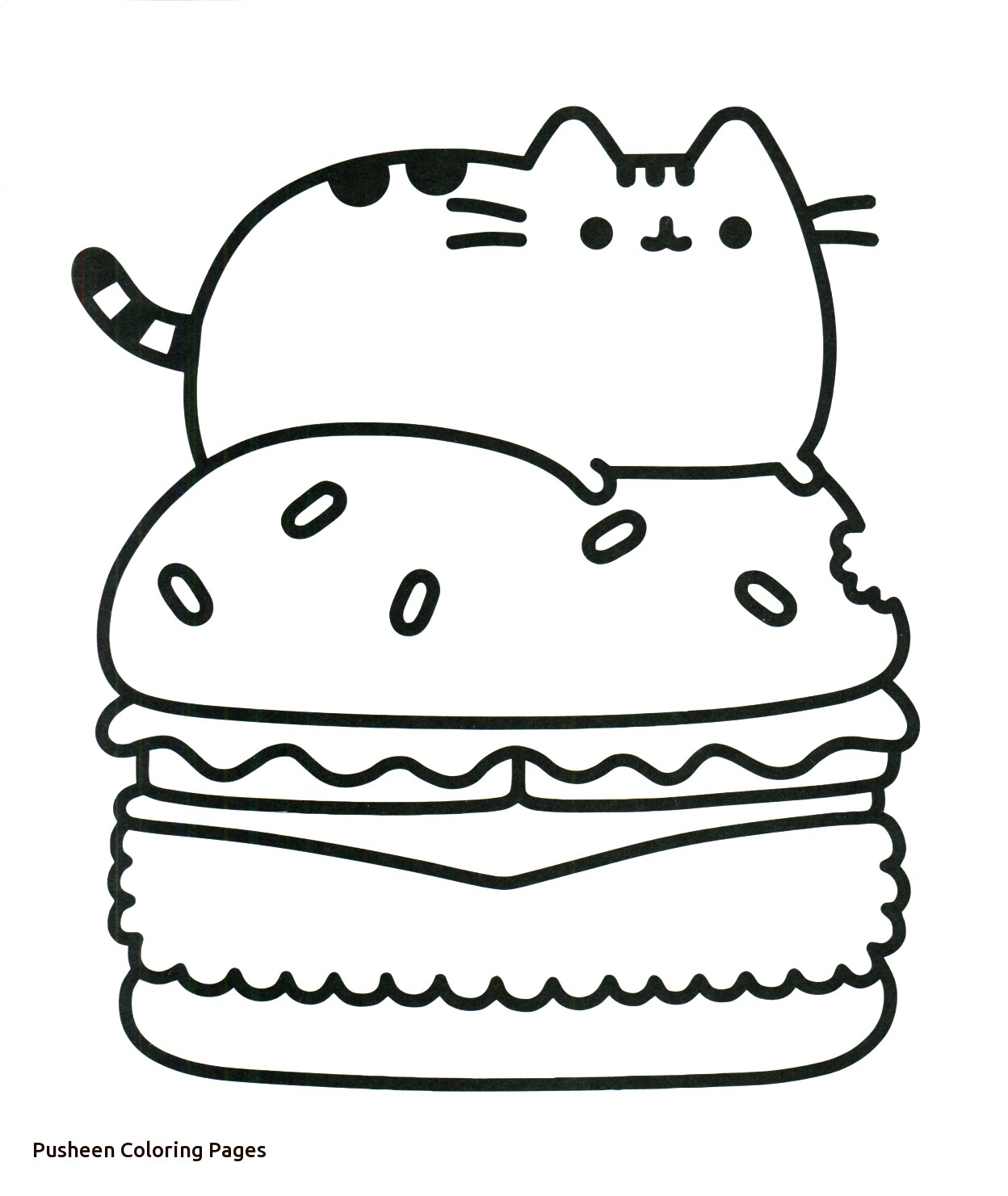 Kawaii Pusheen Double To Coloring Pages