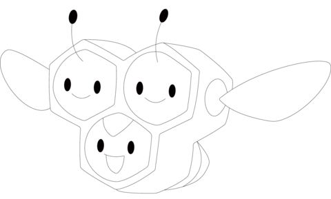 Combee Pokemon Coloring Pages