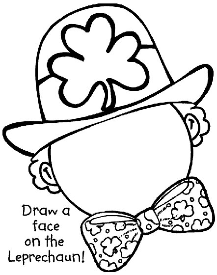 Complete the Leprechaun Coloring Pages