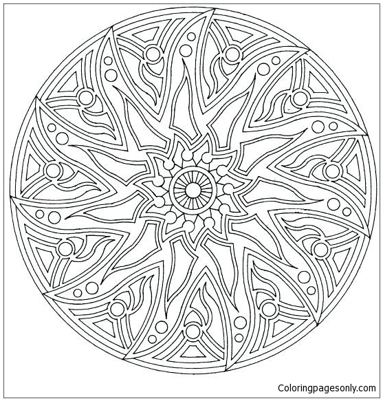 Mandala complejo para adultos de Mandala