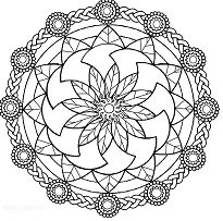 Cool Mandala Coloring Page