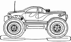 Cool Monster Truck Coloring Page