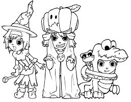 Costumes Halloween Coloring Pages